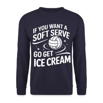 Joueurs de volley-ball Joueurs de beach-volley - Sweat-shirt Unisexe - marine - Devant - Alina (178cm) & Michal (187cm)