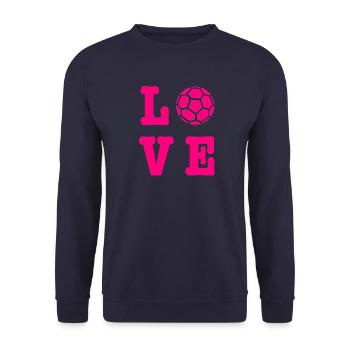 Handball Handball Coach Gift for daughter - Unisex Sweatshirt - navy - Front - Alina (178cm) & Michal (187cm)