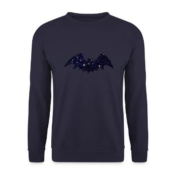 Bat Bat Wing Bats - Unisex Sweatshirt - navy - Front - Alina (178cm) & Michal (187cm)
