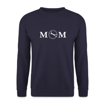Rhönrad I Athlete I Team I Gift I Club - Unisex Sweatshirt - navy - Front - Alina (178cm) & Michal (187cm)