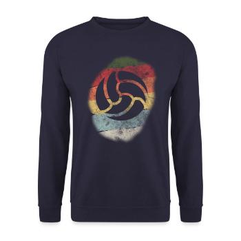 Volleyball team beach volleyball volleyball vintage - Unisex Sweatshirt - navy - Front - Alina (178cm) & Michal (187cm)