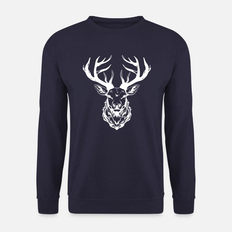 Tête de cerf - Sweat-shirt Unisexe - marine