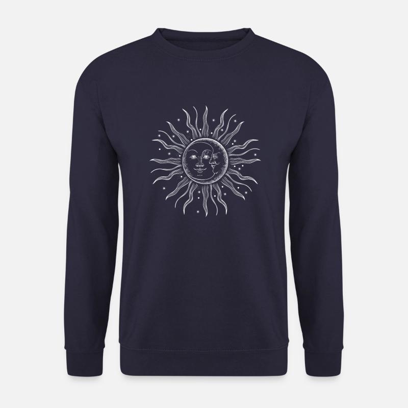 Mond Sonne Moon Sun - Unisex Pullover - Navy