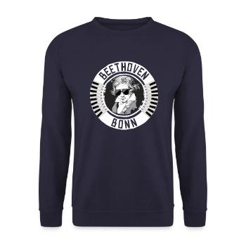 Beethoven Bonn - Unisex Pullover - Navy - Vorne - Alina (178cm) & Michal (187cm)