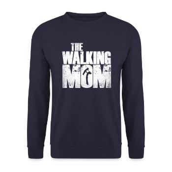 The Walking Mom mother and son daughter - Unisex Sweatshirt - navy - Front - Alina (178cm) & Michal (187cm)