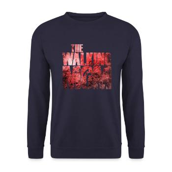 The Walking Mom mother and son daughter - Unisex Sweatshirt - navy - Front - Alina (178cm) & Michal (187cm)