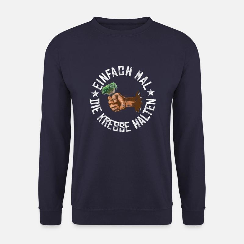 Einfach mal die Kresse halten - Unisex Pullover - Navy