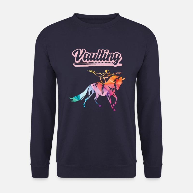 Vaulting Voltigieren Pferd Reiten - Unisex Pullover - Navy