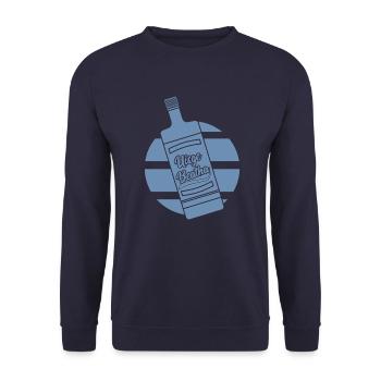 Whisky Uisge Beatha Gälisch Schottland Retro - Unisex Pullover - Navy - Vorne - Alina (178cm) & Michal (187cm)