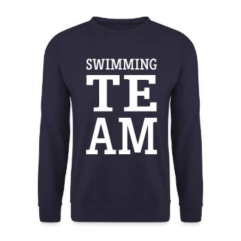 Équipe de natation - Sweat-shirt Unisexe - marine - Devant - Alina (178cm) & Michal (187cm)