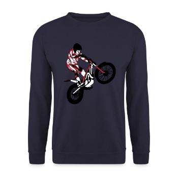 Trial Racing - Unisex Pullover - Navy - Vorne - Alina (178cm) & Michal (187cm)