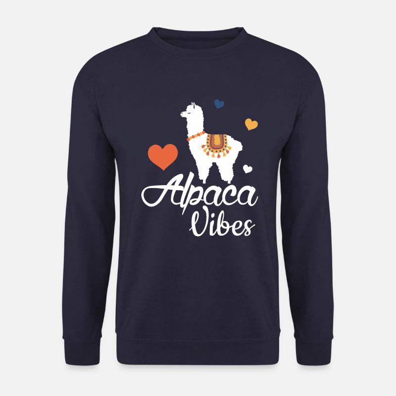 Alpaca Vibes - Unisex Pullover - Navy