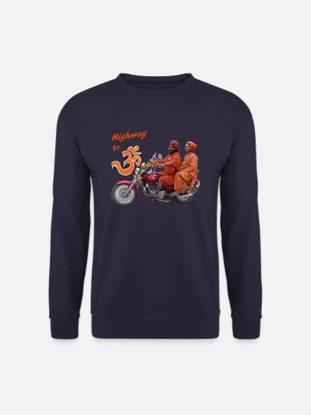 Highway to OM - Unisex Sweatshirt - navy