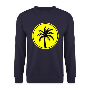 Palm Tree Holiday Plage - Sweat-shirt Unisexe - marine - Devant - Alina (178cm) & Michal (187cm)