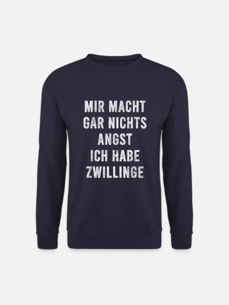 Zwillingspapa Zwillingsvater Papa Vater Zwillinge - Unisex Pullover - Navy