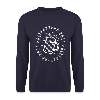 Polterabend 2024 - Unisex Pullover - Navy - Vorne - Alina (178cm) & Michal (187cm)