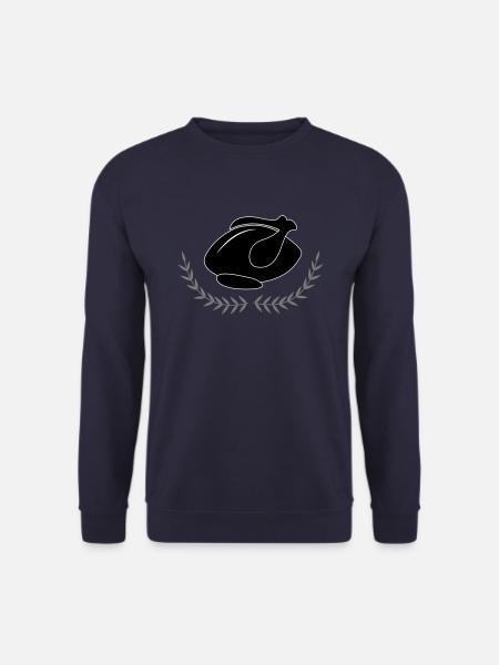 Barbeque grill chicken chicken gift idea meat - Unisex Sweatshirt - navy