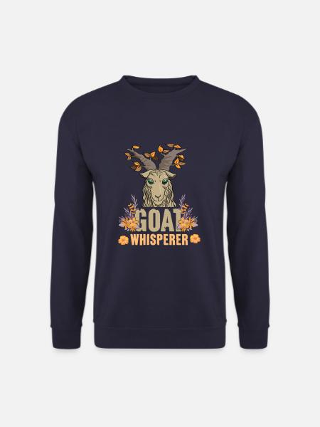 Goat Whisperer Funny Goat - Unisex Sweatshirt - navy