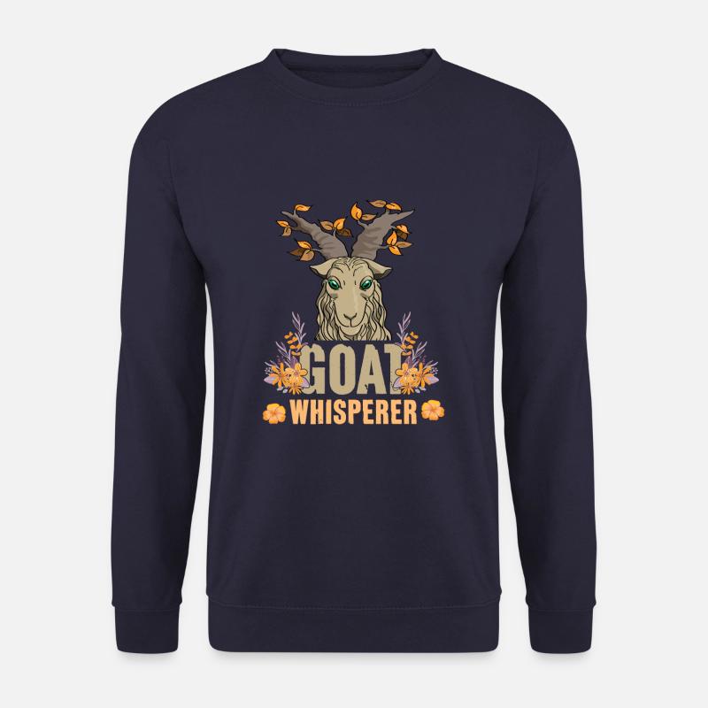 Goat Whisperer Funny Goat - Unisex Sweatshirt - navy