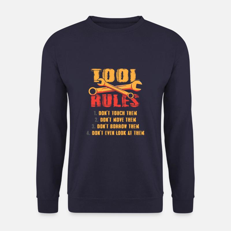 Drôles d’outils Règles Toolmaker Mechanic - Sweat-shirt Unisexe - marine