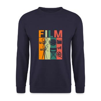 Film Rétro Film Cinéma Cinéaste - Sweat-shirt Unisexe - marine - Devant - Alina (178cm) & Michal (187cm)