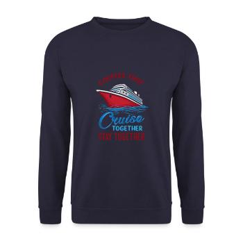 Couples That Cruise Together Stay Together Couple - Unisex Pullover - Navy - Vorne - Alina (178cm) & Michal (187cm)