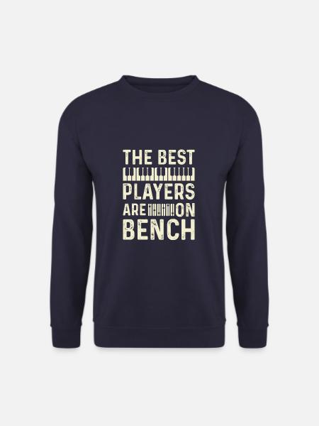 The Best Players Are On The Bench Piano Player - Unisex Pullover - Navy