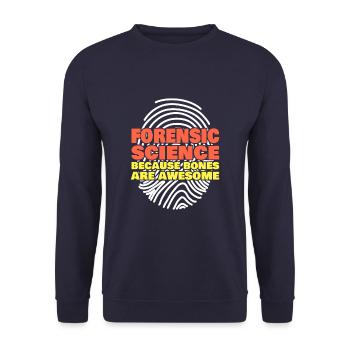 La science médico-légale parce que les os sont géniaux - Sweat-shirt Unisexe - marine - Devant - Alina (178cm) & Michal (187cm)