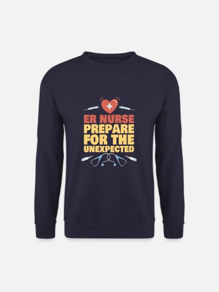 ER Nurse Emergency Nurse - Unisex Sweatshirt - navy