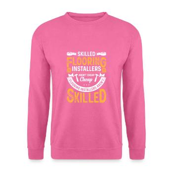 Funny Flooring Installer Quote - Unisex Pullover - Pink - Vorne