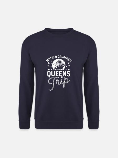 Mother Daughter Trip Funny Matching Vacation - Unisex Pullover - Navy
