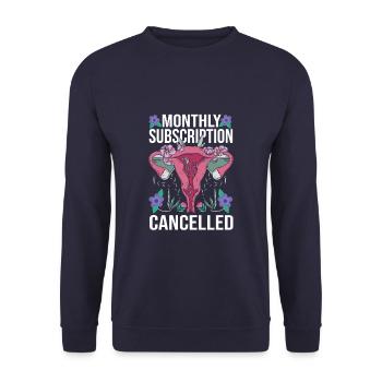 Hysterectomy Uterus Removal Cervix Surgery - Unisex Sweatshirt - navy - Front - Alina (178cm) & Michal (187cm)