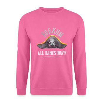 Borkum Toutes les mains Hoay Pirate - Sweat-shirt Unisexe - rose - Devant