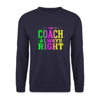 bester Tennis Trainer - Unisex Pullover - Navy - Vorne - Alina (178cm) & Michal (187cm)