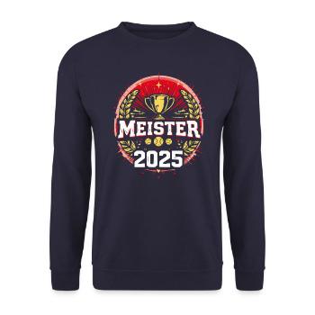 Tennis Meister 2025 Shirt - Unisex Pullover - Navy - Vorne - Alina (178cm) & Michal (187cm)