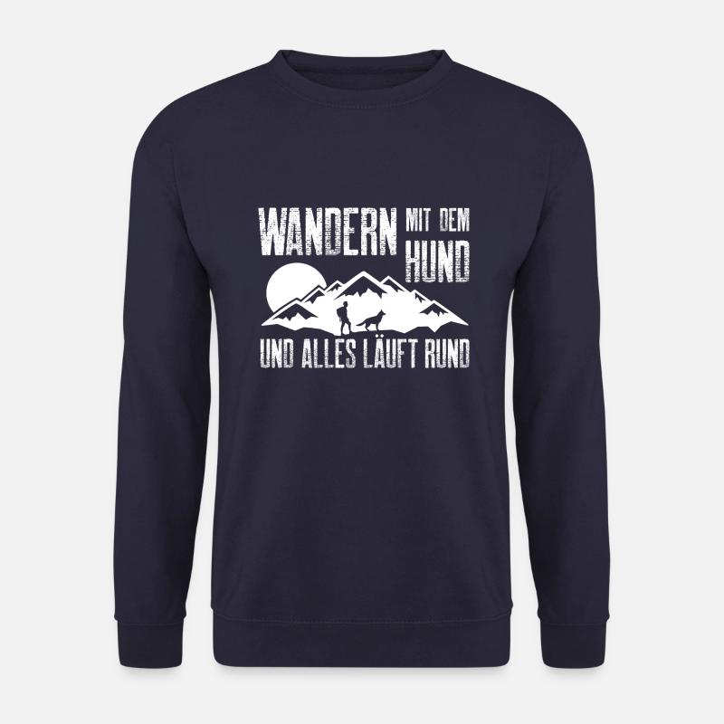 Wandern Hund - Unisex Pullover - Navy