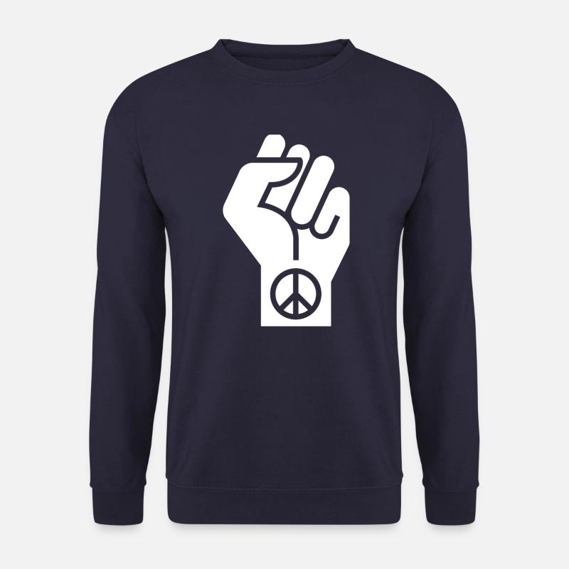peace, peacezeichen, love, frieden, frieden Symbol - Unisex Pullover - Navy