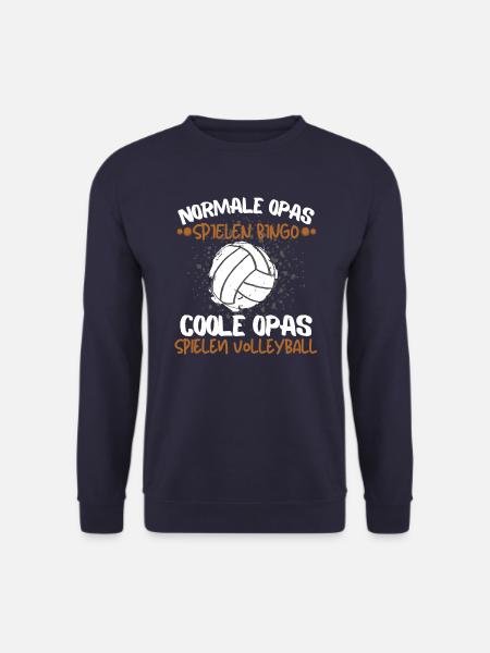 COOLE OPAS SPIELEN VOLLEYBALL - RENTNER VOLLEYBALL - Unisex Pullover - Navy