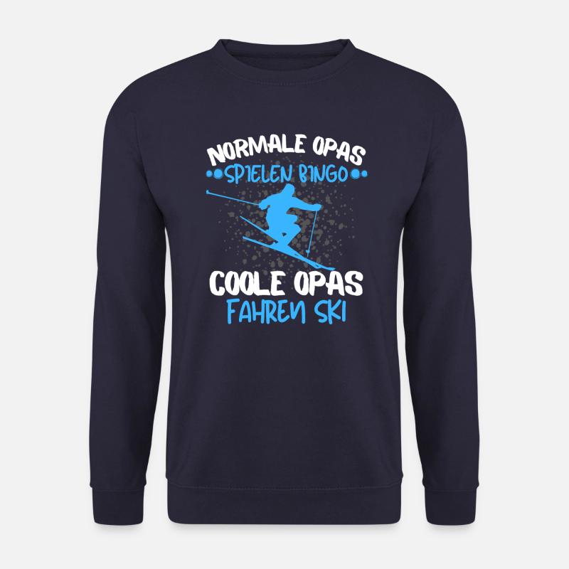COOLE OPAS FAHREN SKI!!! SKIFAHRER OPA GESCHENK - Unisex Pullover - Navy