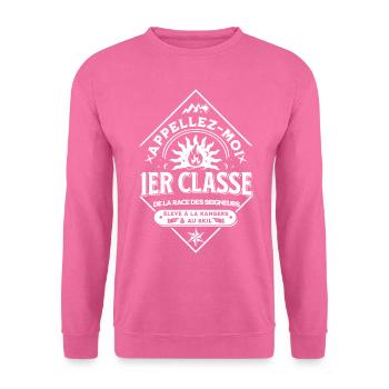 Nennen Sie mich 1. Klasse B - Unisex Pullover - Pink - Vorne