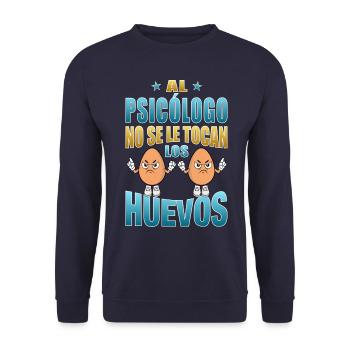 Le psychologue ne touche pas ses couilles - Sweat-shirt Unisexe - marine - Devant - Alina (178cm) & Michal (187cm)