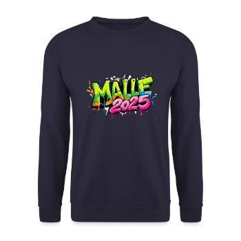 Malle 2025 Colorful - Unisex Sweatshirt - navy - Front - Alina (178cm) & Michal (187cm)