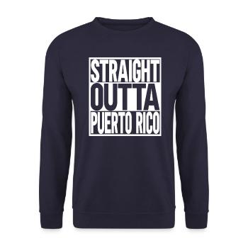 Puerto Rico - Unisex Sweatshirt - navy - Front - Alina (178cm) & Michal (187cm)