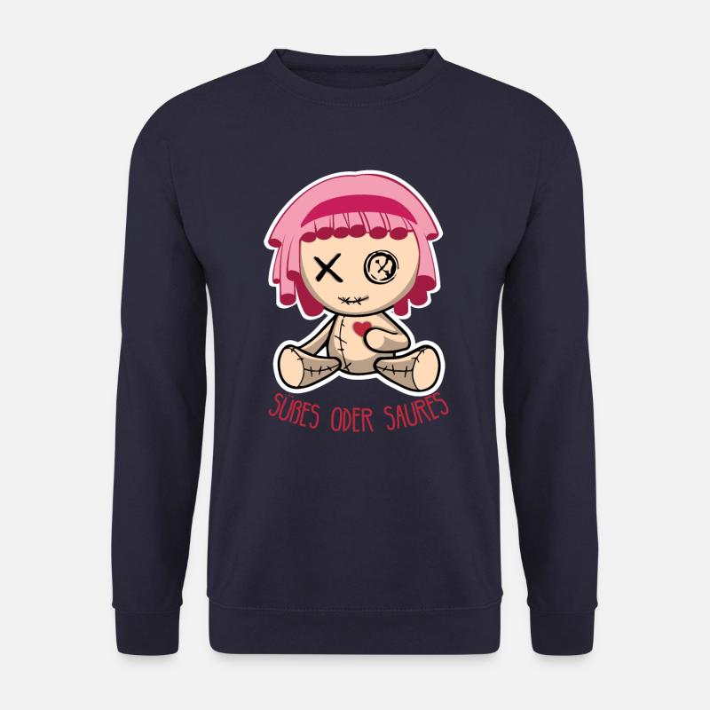 Halloween Puppe - Süßes oder Saures - Unisex Pullover - Navy