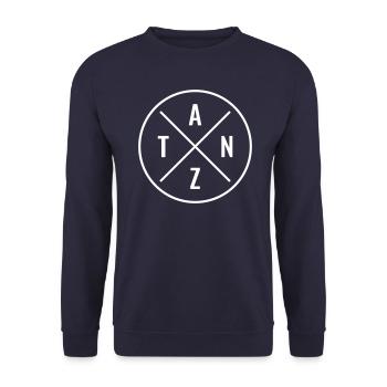Tanzen - Tänzer - Tänzerin - Tanz Farbe anpassbar - Unisex Pullover - Navy - Vorne - Alina (178cm) & Michal (187cm)