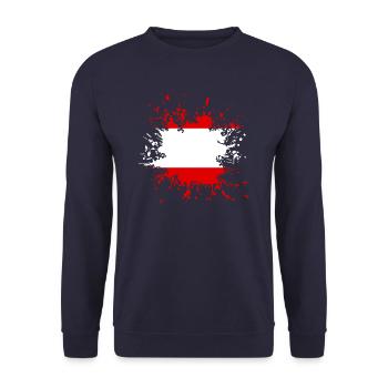 Österreich Kleks - Unisex Pullover - Navy - Vorne - Alina (178cm) & Michal (187cm)