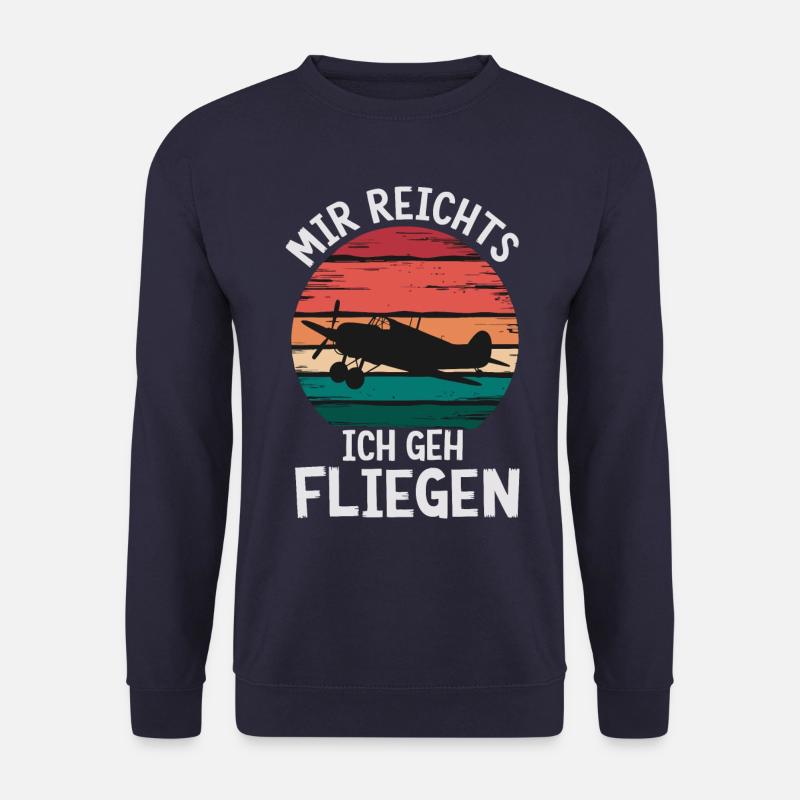 Pilot Piloten Flugzeug Fliegen Luftfahrt - Unisex Pullover - Navy