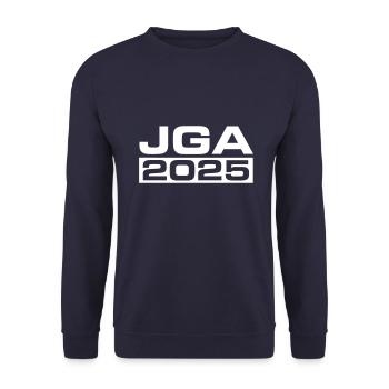 Jga 2025 Junggesellenabschied - Unisex Pullover - Navy - Vorne - Alina (178cm) & Michal (187cm)