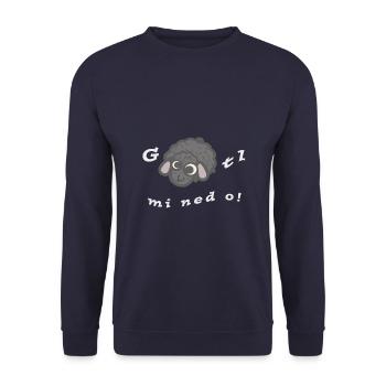 G Schaf tl mi ned o! - Unisex Pullover - Navy - Vorne - Alina (178cm) & Michal (187cm)
