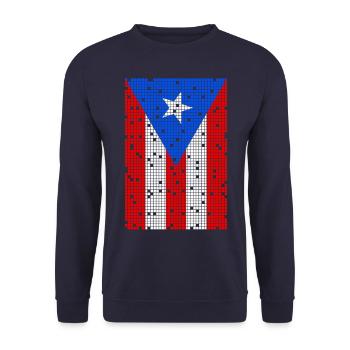 8bit Puerto Rico - Unisex Sweatshirt - navy - Front - Alina (178cm) & Michal (187cm)